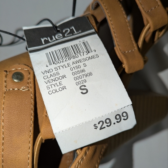 Rue 21 Brown Strappy Sandal with Block Heel - Picture 10 of 10